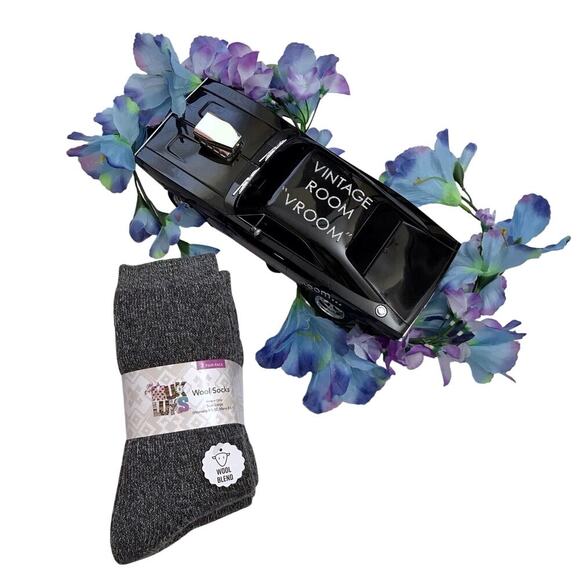 Muk Luks NWT 3 Pairs Pack Wool Blend Socks Adult L - Picture 1 of 7